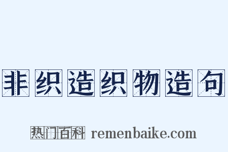 非织造织物造句是什么意思的图片